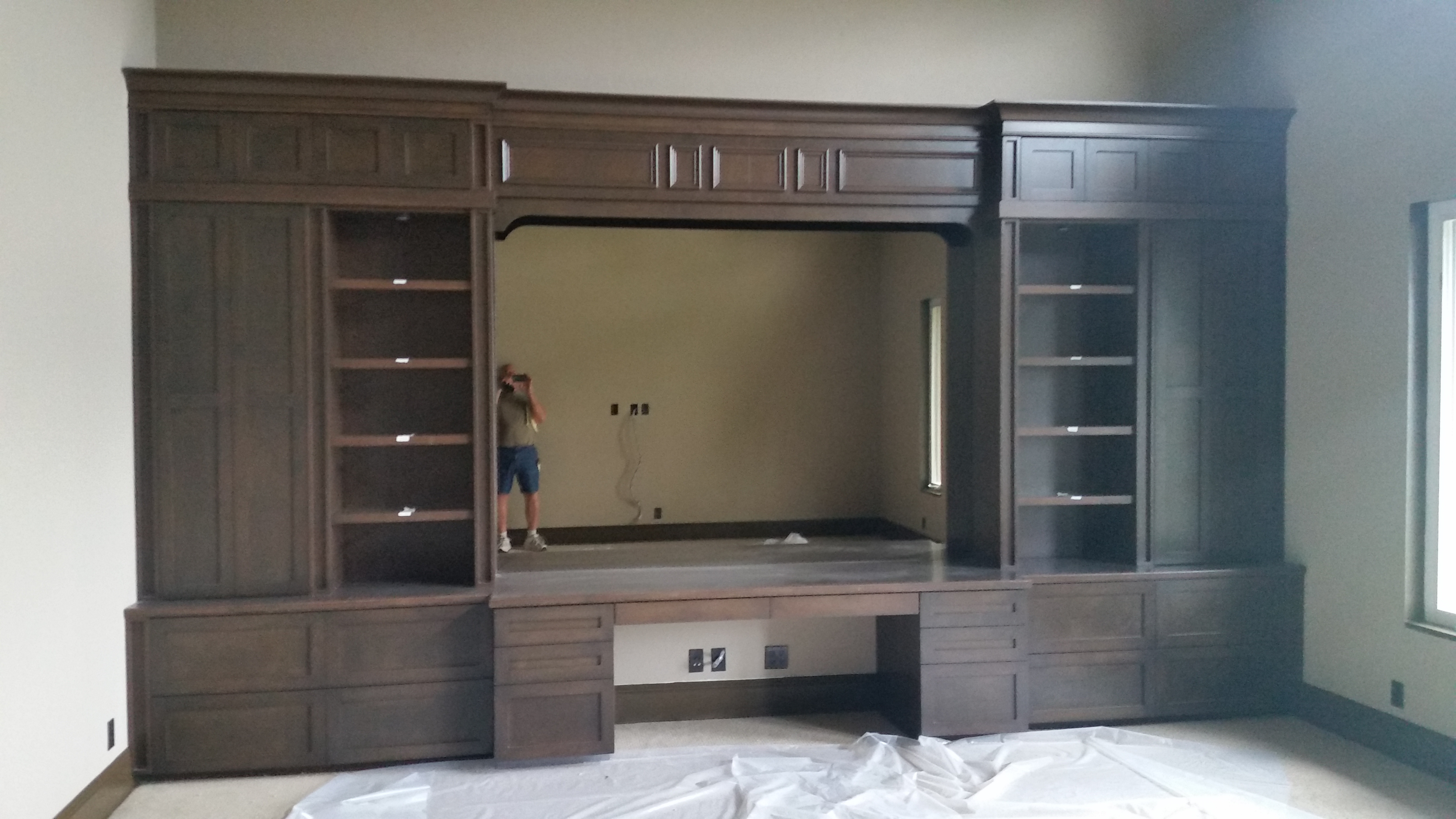 Custom entertainment cabinetry and shelving